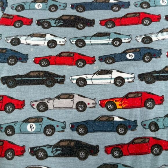 Posh Peanut Infant Boys Grey & Red Hot Rod Cars Bamboo Pajama Set - Picture 5 of 5